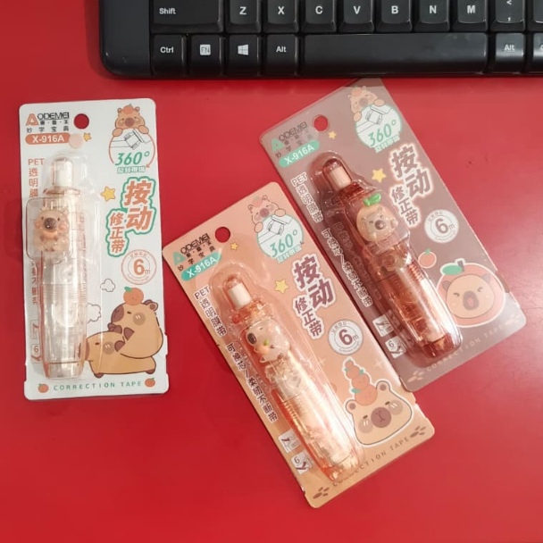 

CORRECTION TAPE X-916A 6M KARAKTER LUCU | PITA KOREKSI KARAKTER 6 METER