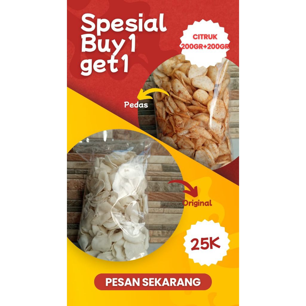 

promo beli 1 gratis 1 / citruk khas Tasikmalaya
