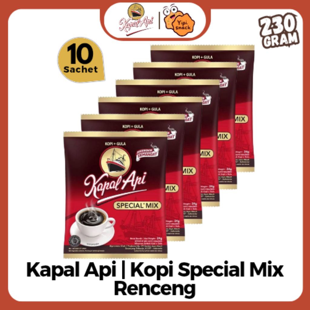 

Kapal Api Mix Renceng isi 10 Kopi Instan @23gr