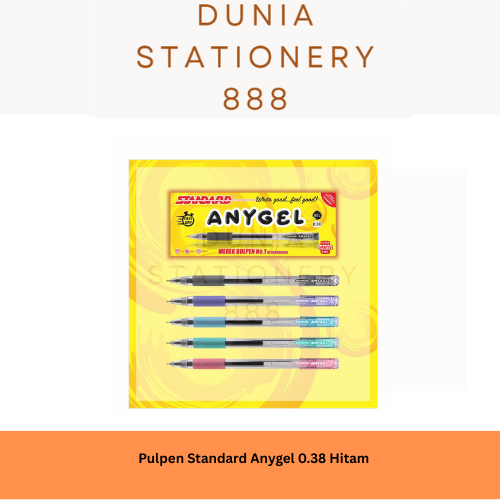 

PULPEN GEL STANDARD ANYGEL / GEL PEN MURAH STANDARD (12 PCS)