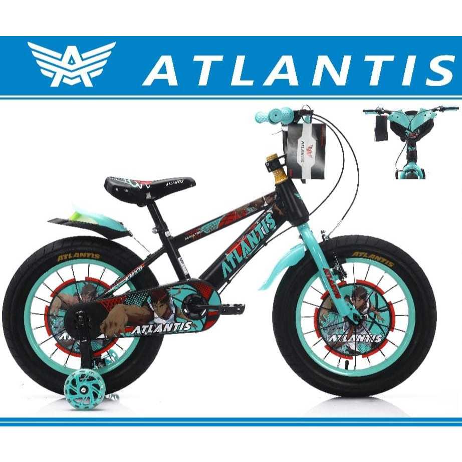 Sepeda Anak Laki BMX ATLANTIS 730 Ukuran 12 16 18 Usia 2-9 Ban 3.0 / Sepeda Anak Laki Laki 2-9 Tahun