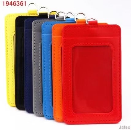 

Nametag ID card holder kulit 2 slot /badge ID
