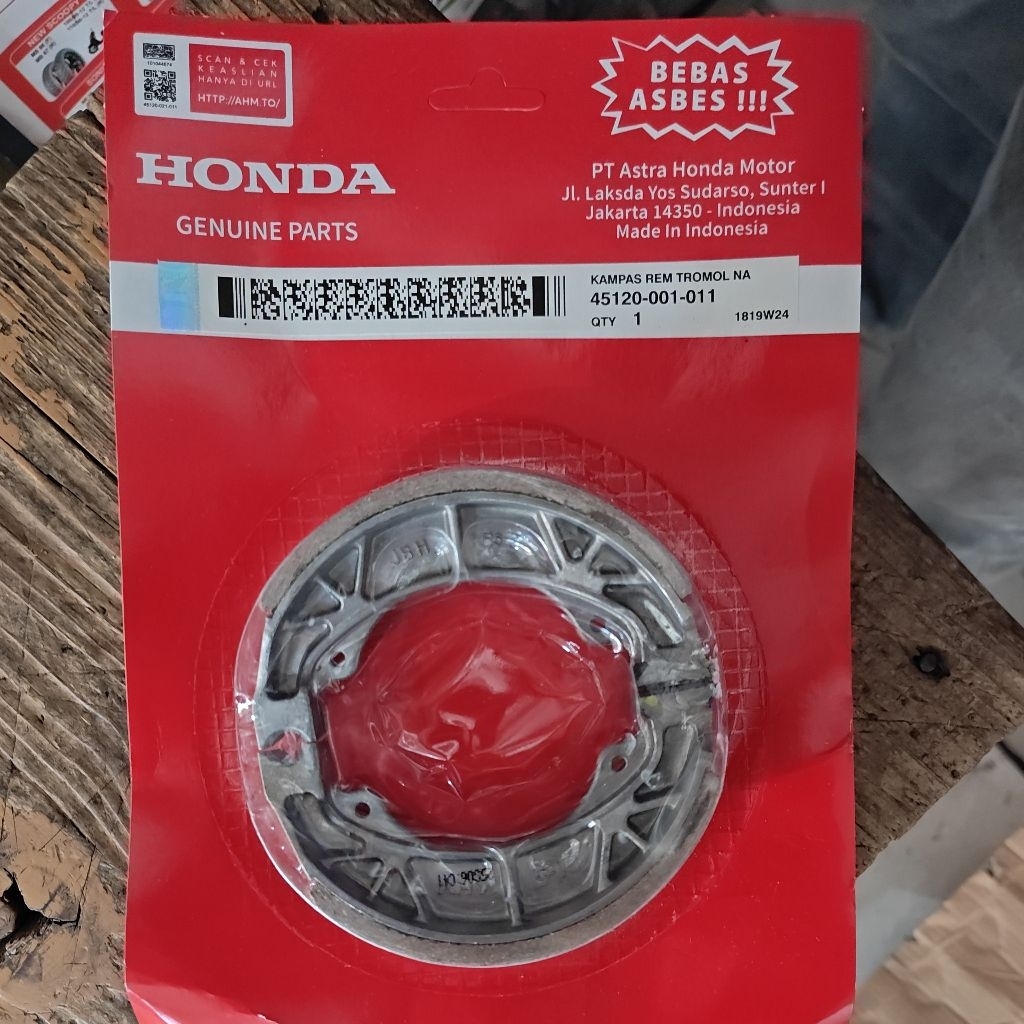 kampas rem belakang supra x, revo, supra fit dll