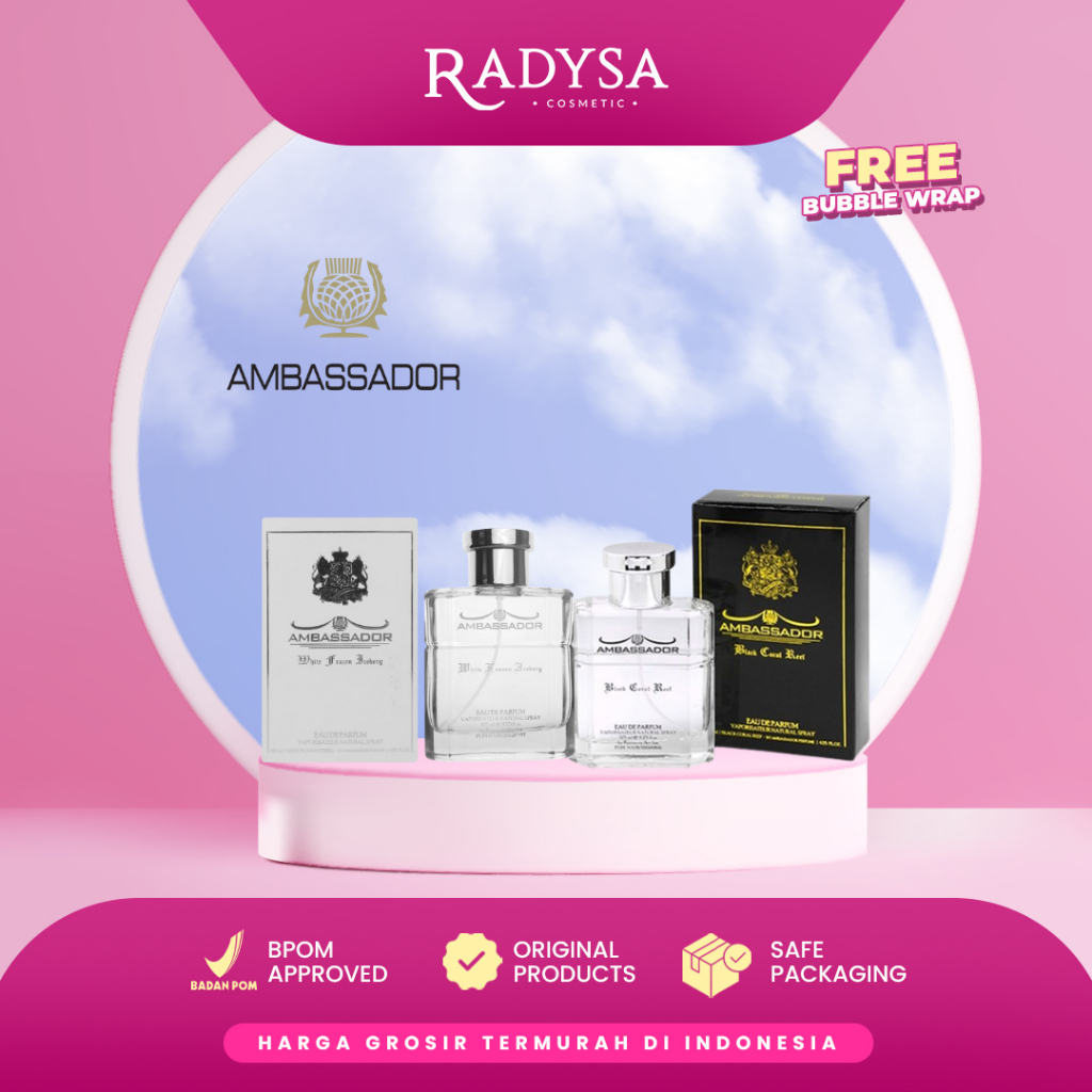 𝐑𝐀𝐃𝐘𝐒𝐀 - Ambassador Eau De Parfume Vaporisateur Natural Spray Black Coral Reef - White Frozen - 125m