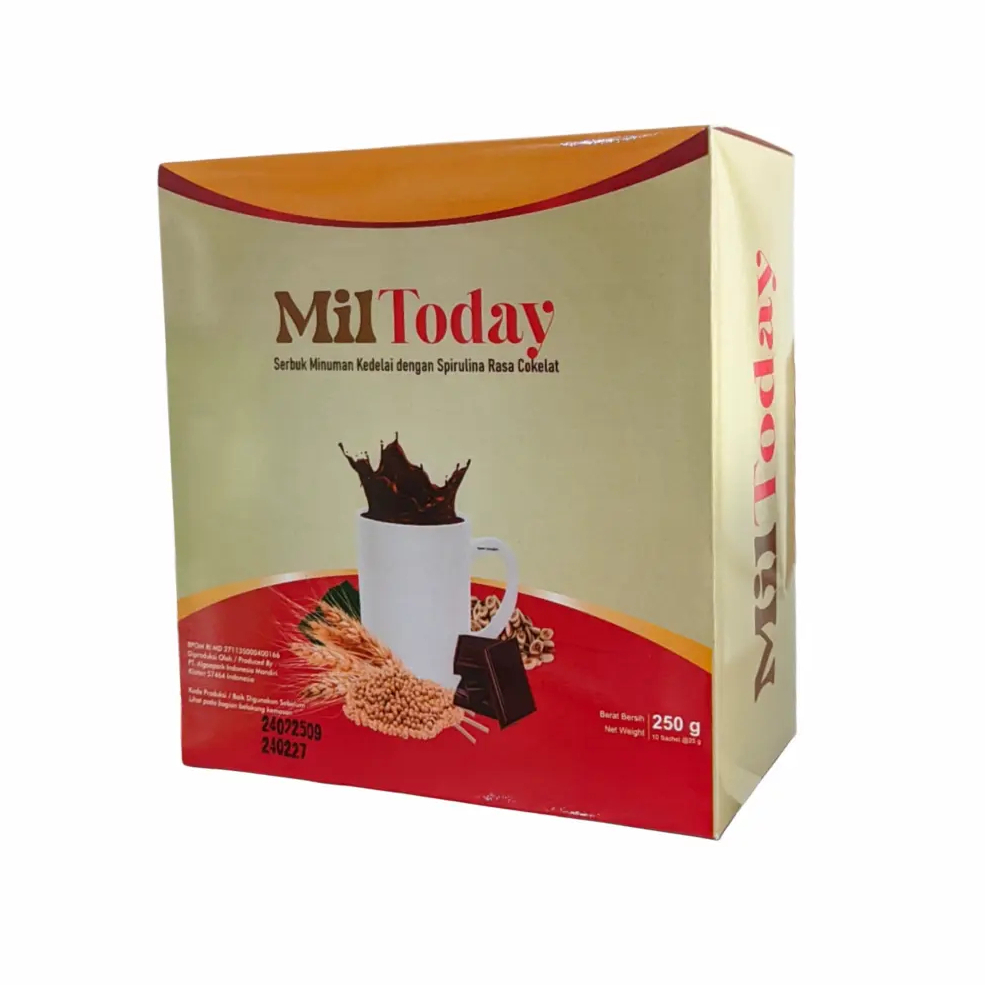 

MILTODAY Serbuk Minuman Kedelai dengan Spirulina Rasa Coklat 250gr