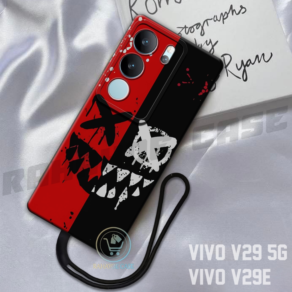 RAHAYOE CASE -  Case Vivo V29 5G - Case Vivo V29E  Free Tali Hp - Fashion Case Softcase Macaron Prot