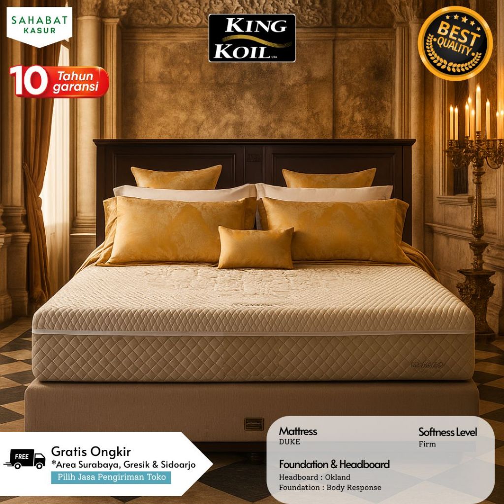 King Koil Spring Bed Duke Firm | King Koil Mattress Best Quality Super Queen