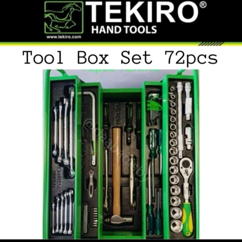 TOOL BOX SET 72 PCS TEKIRO