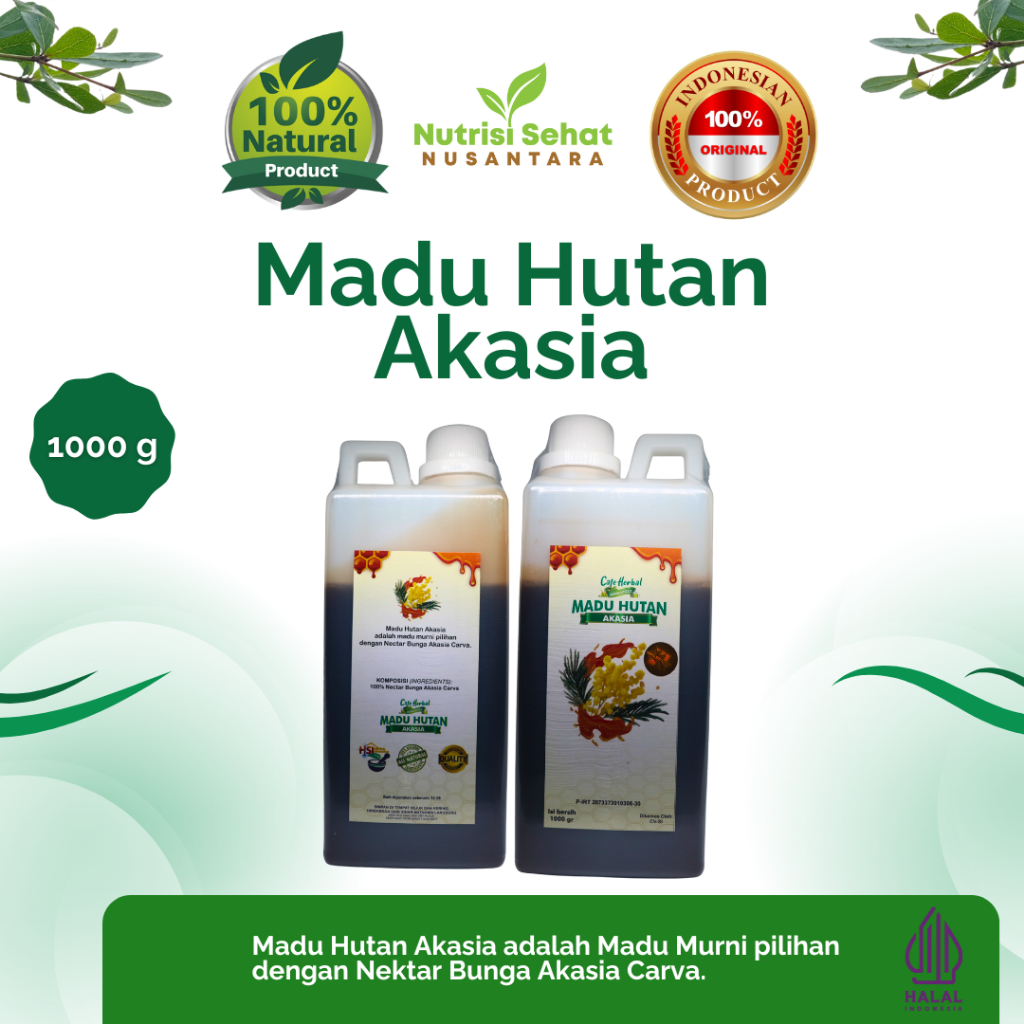 

Madu Hutan Akasia 1000G – Madu Murni Akasia untuk Kesehatan, Imunitas, dan Kecantikan