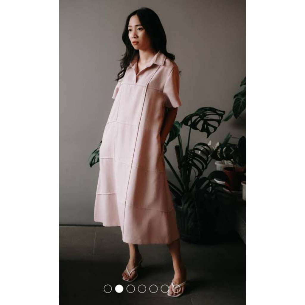 maven reverie dress in cotton candy
