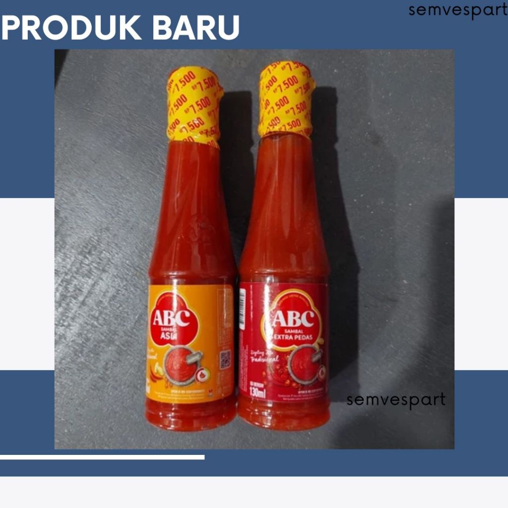 

INTSAN Saus Sambal ABC Sambal Asli dan Extra Pedas Kemasan Botol 130 ml