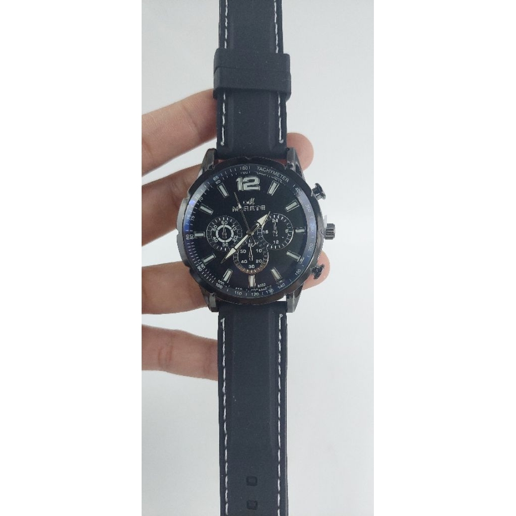 MIRETE/JAM TANGAN PRIA / JAM TANGAN COWOK SPORT TALI KARET MURAH MEWAH ELEGANT
