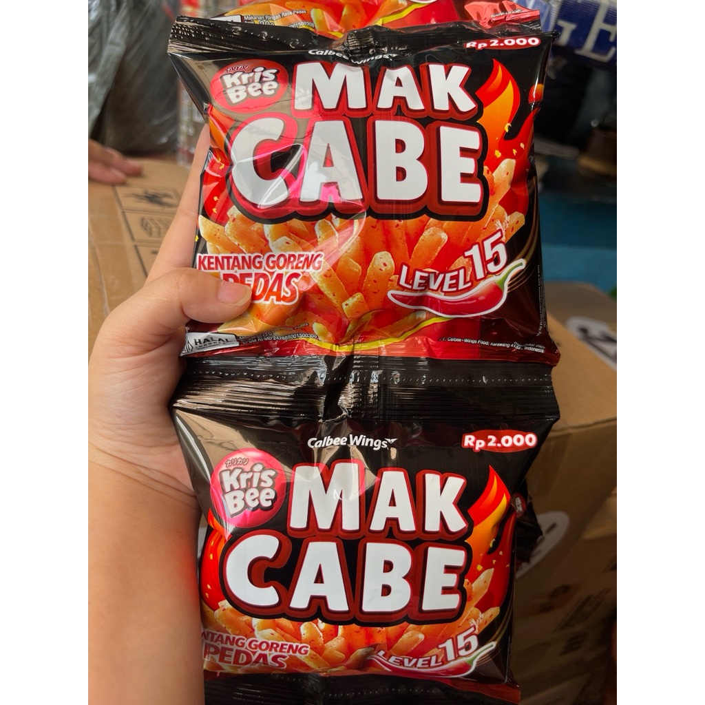 

Kris Bee Max Cabe level 15 kentang goreng pedas 10pcs