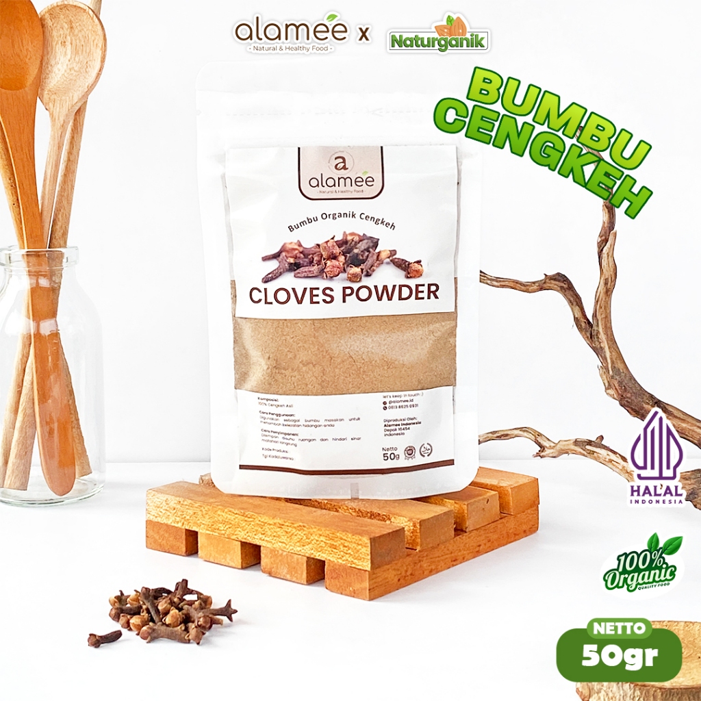 

ALAMEE Bubuk Cengkeh Clove Powder Ground Spice Murni Asli Seasoning Bumbu Organik 50 Gram Naturganik