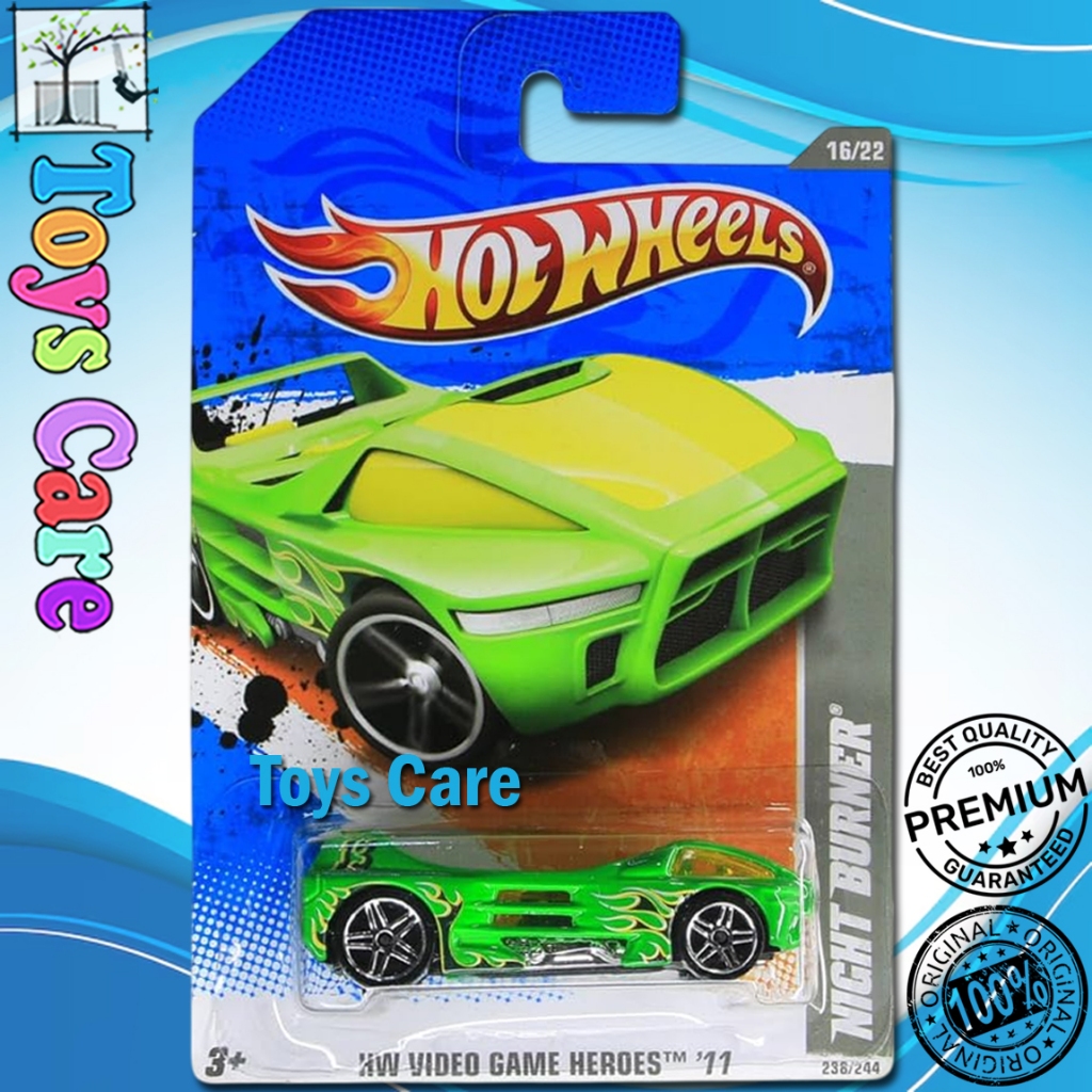Hot Wheels Night Burner Hijau 2011