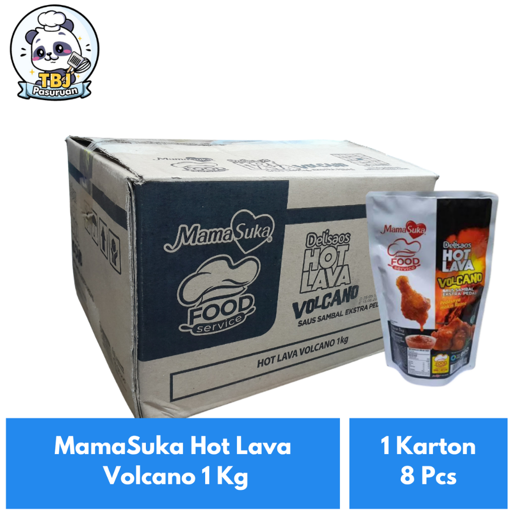 

MamaSuka Hot Lava Volcano 1 Kg Kemasan 1 Karton Isi 8 Pcs