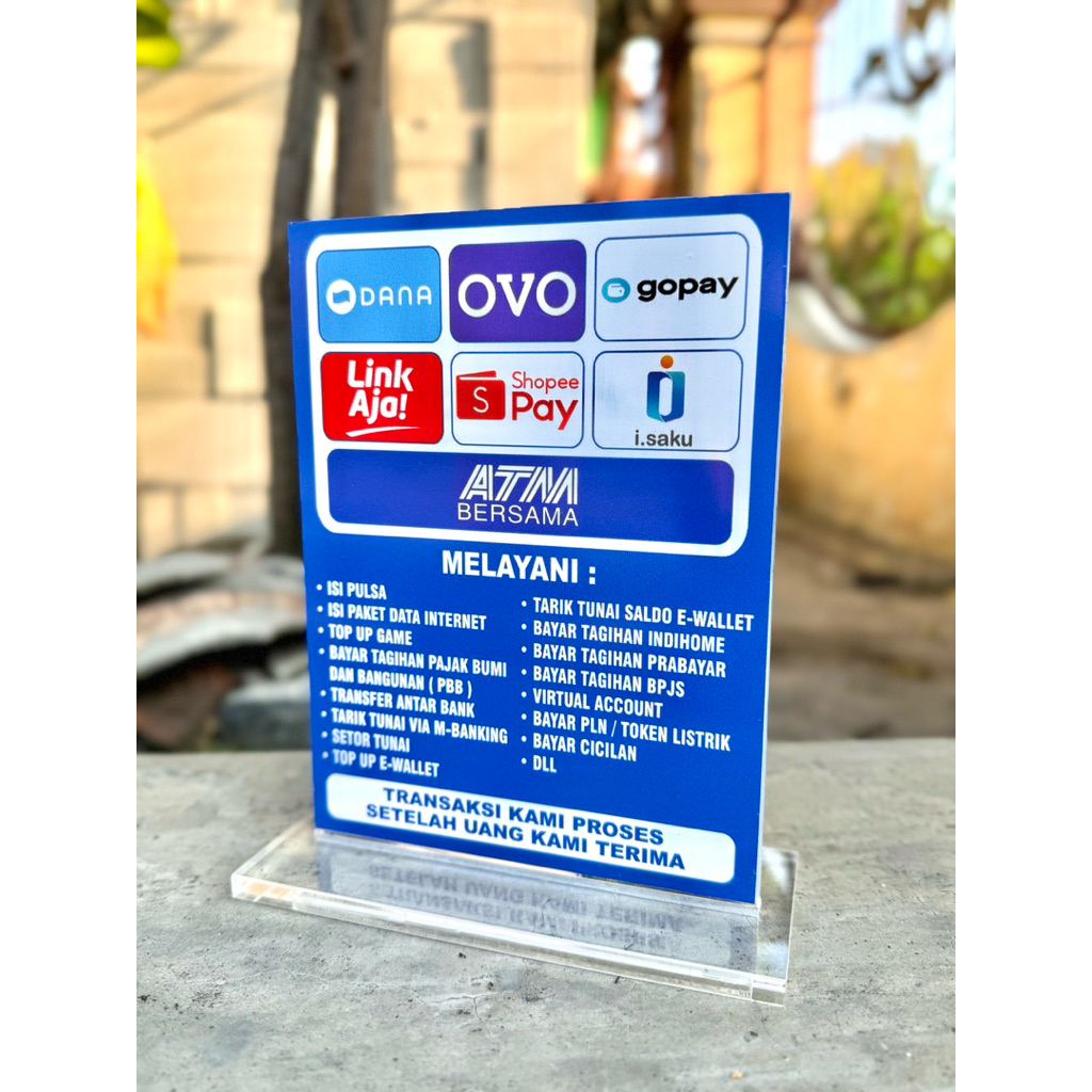 

UKURAN 15x20cm BAHAN AKRILIK PAPAN PAJANGAN INFO LAYANAN JASA / LAYANAN TOKO / LAYANAN KONTER COUNTER / RUKO