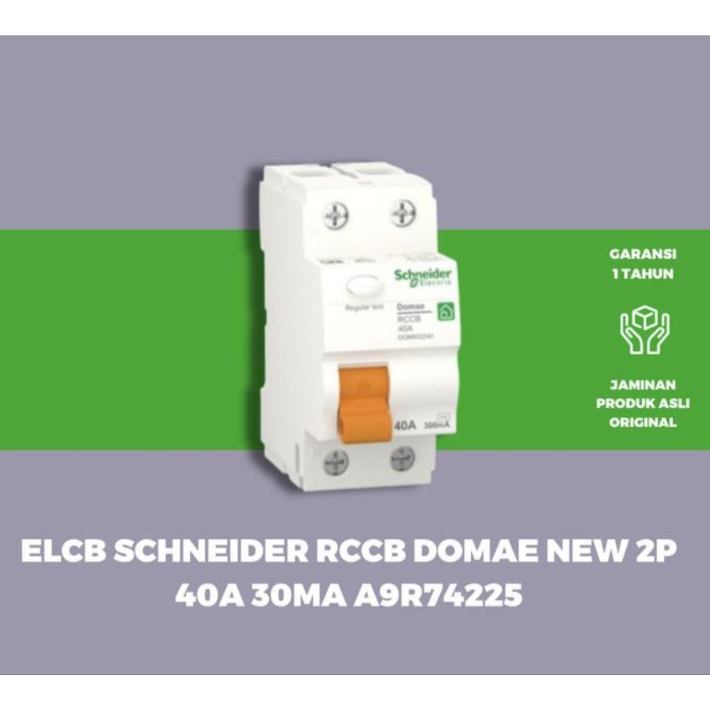 RCCB DOMAE 1P+N 40A 30Ma - 300Ma