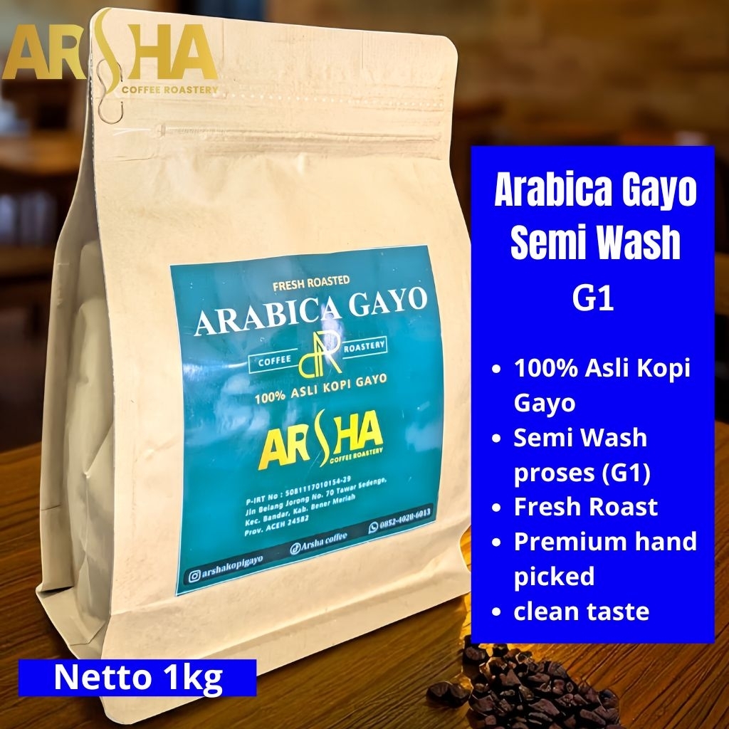 

Arabica Gayo Semi Wash (G1) 1Kg