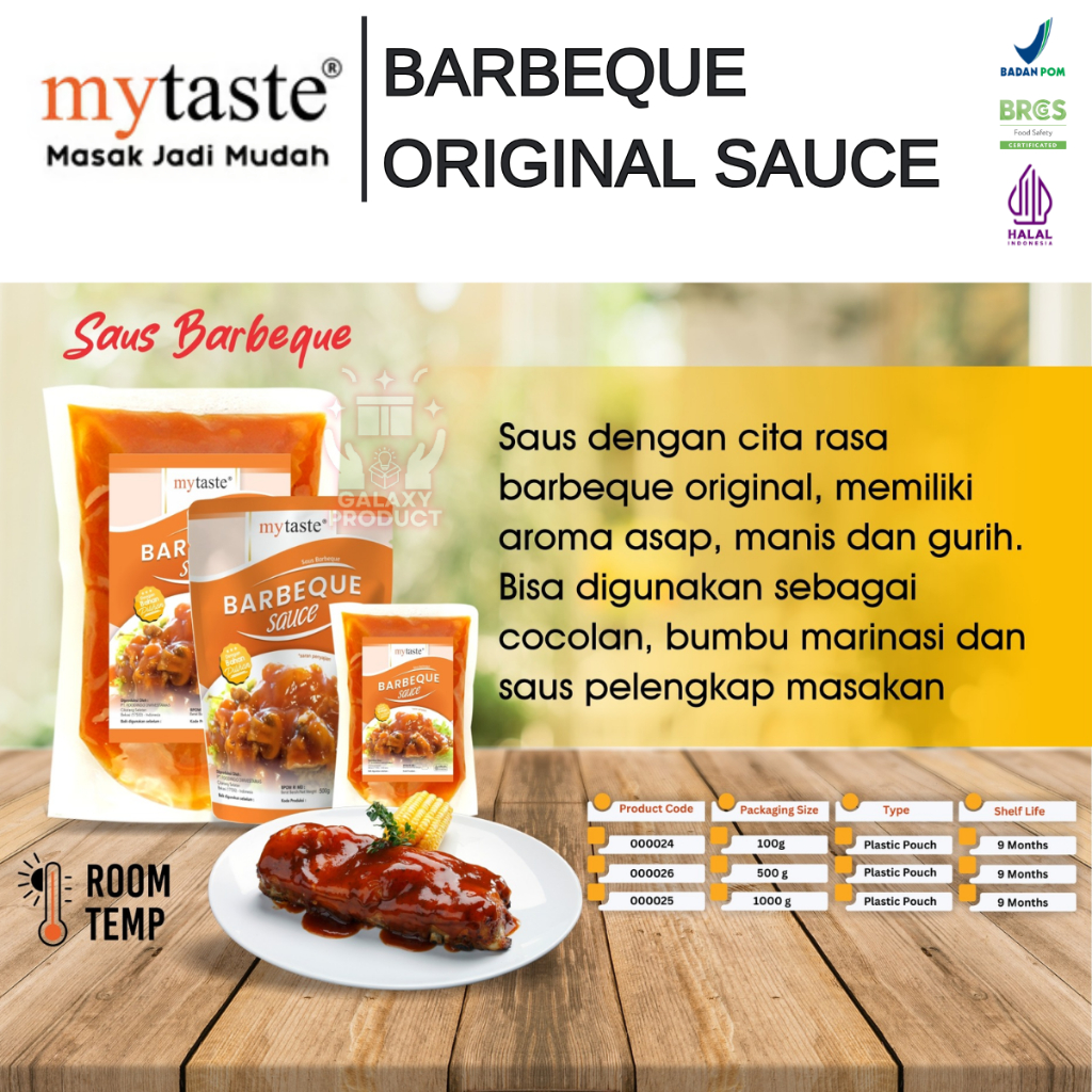 MY TASTE BARBEQUE SAUCE ORIGINAL - SAUS BARBEQUE