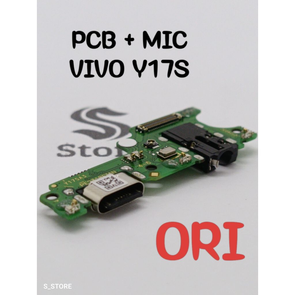 CONNECTOR CHARGER + MIC VIVO Y17S ORI + IC PAPAN KONEKTOR CAS PCB BOARD VIVO Y17S ORI + IC
