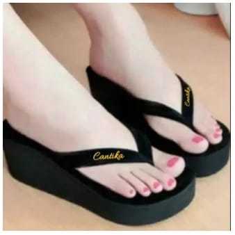 Cantika Sandal Wanita Wedges Jepit Cantika Premium Wanita