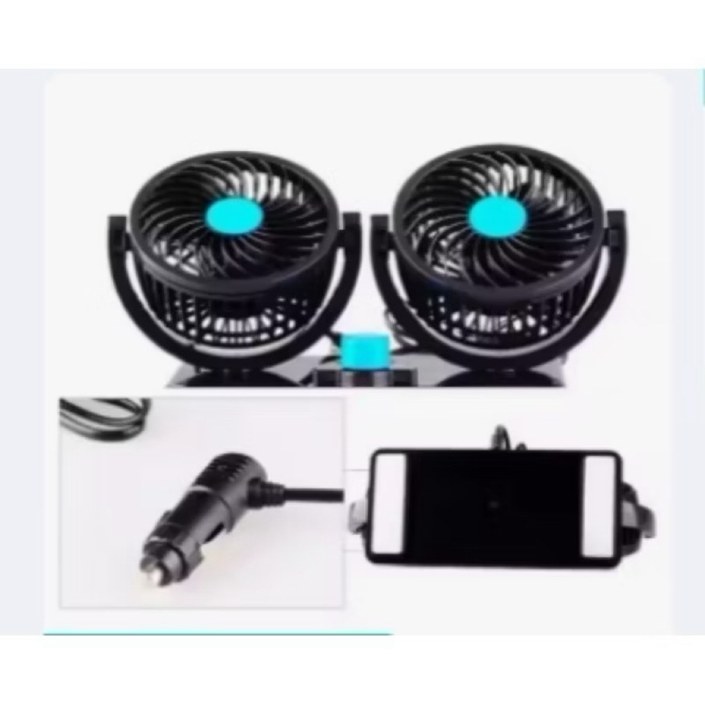 KIPAS MOBIL DOUBLE FAN