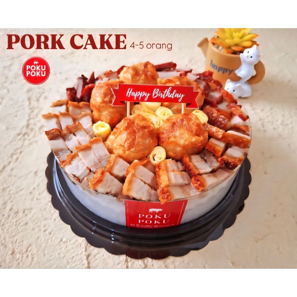 

PORK CAKE 4-5 orang by POKU POKU - Birthday Anniversary Food Hampers Hamper Gift