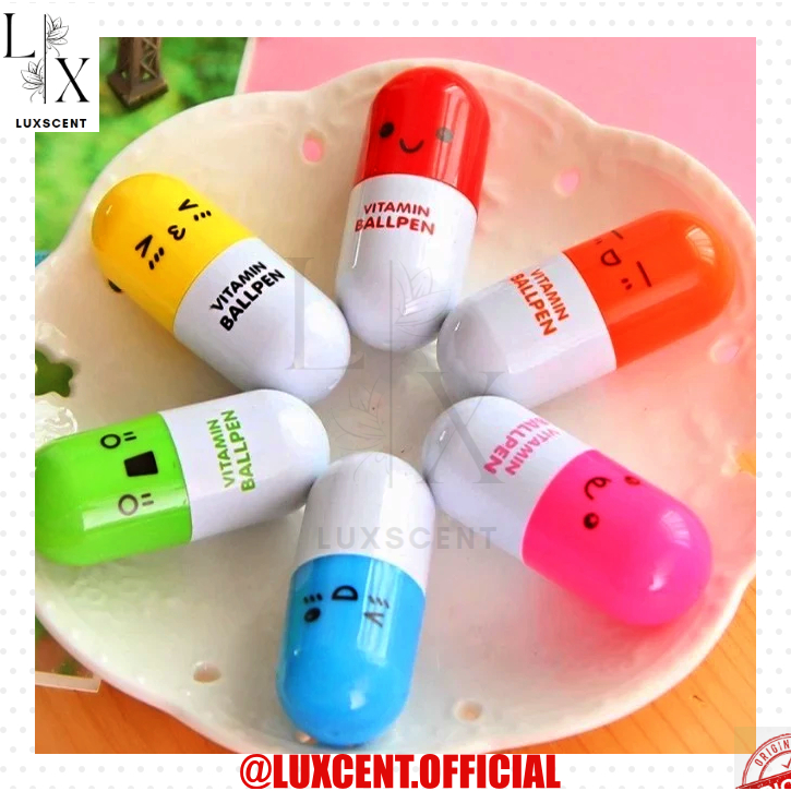 

Pulpen Kapsul Emoticon Vitamin - Pena Unik, Souvenir Pernikahan & Stationery Lucu