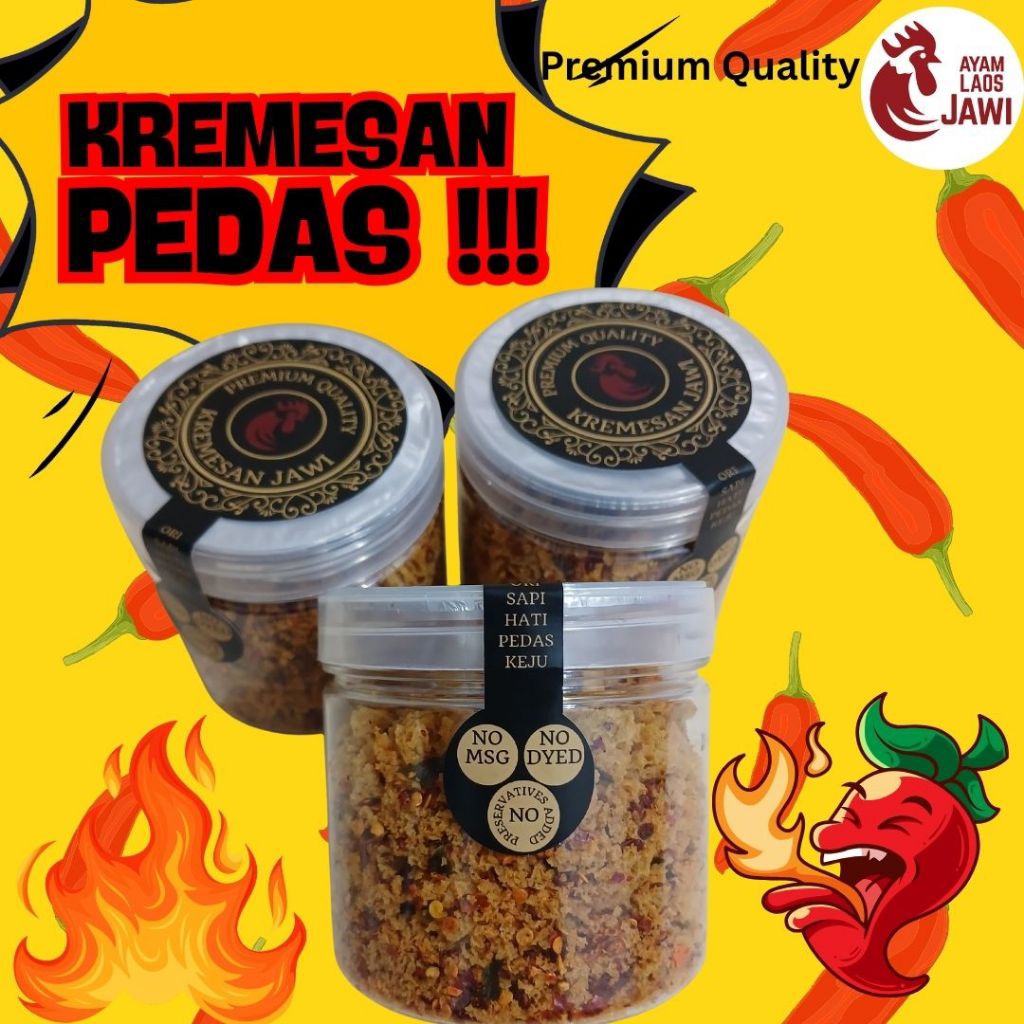 

KREMESAN PEDAS DAUN JERUK / KREMESAN AYAM JAWI / MPASI / PENDAMPING NASI / LALAPAN AYAM BEBEK / LAUK / CEMILAN / CAMILAN / ANTI GTM / SUPER PEDAS / PEDAS NAGIH