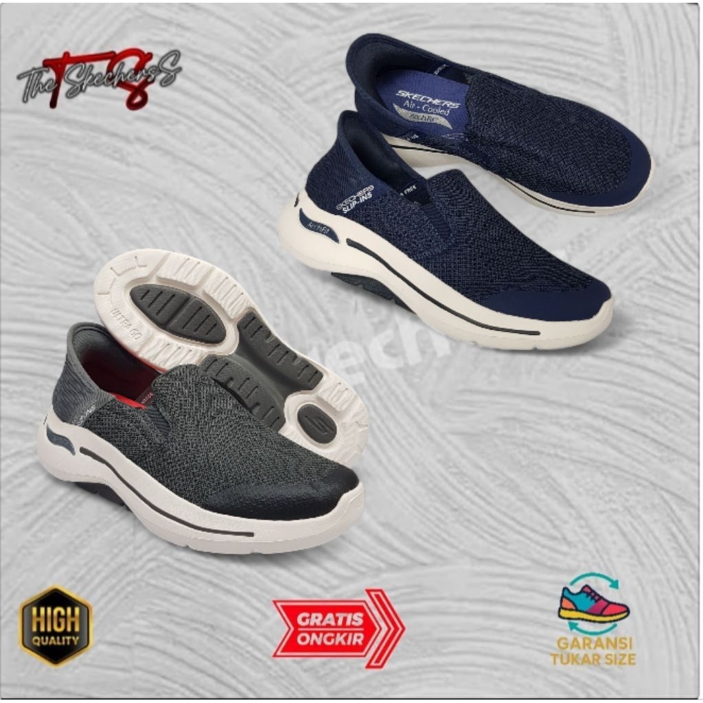 Skechers Slip In arch fit Dewasa Pria / Sk. Pria dan wanita / Slip in dewasa / Sepatu slip on wanita