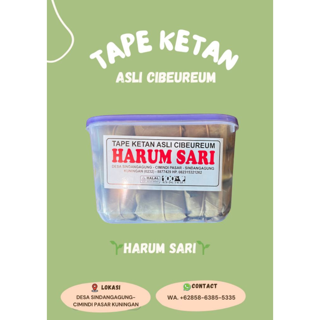 tape ketan harum sari (Box Besar)#tape ketan daun jambu#oleholehkhaskuningan