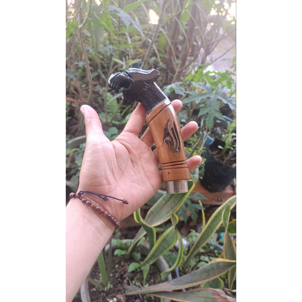 GAGANG GOLOK UKIR MACAN KUNING 40cm