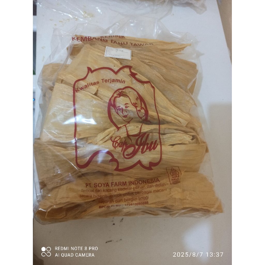 

kulit tahu kering/fu cuk kualitas super,lembut1000gram