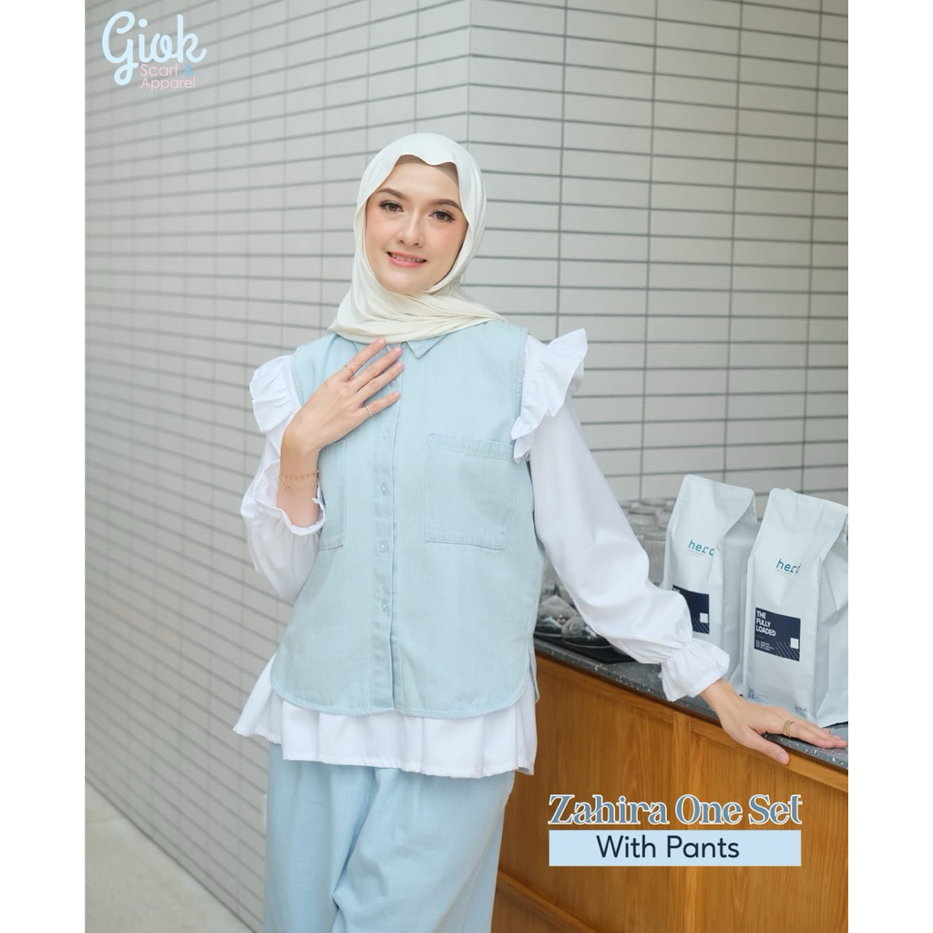 Giok Zahira one set - Satu Set atas bawah