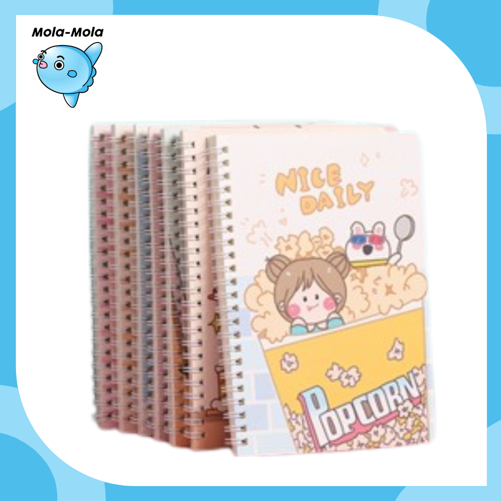 

Notebook Ring Motif Random A5 / Buku Tulis Sekolah Isi 60 Lembar / Buku Catatan / Buku Diary / Buku Tulis Random Y3435