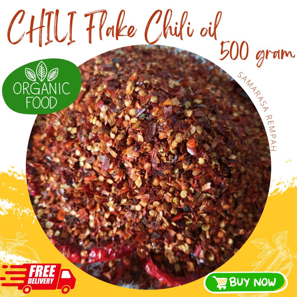 

CHILI FLAKE CHILI OIL 500 GRAM PREMIUM SAMARA SAMARASA