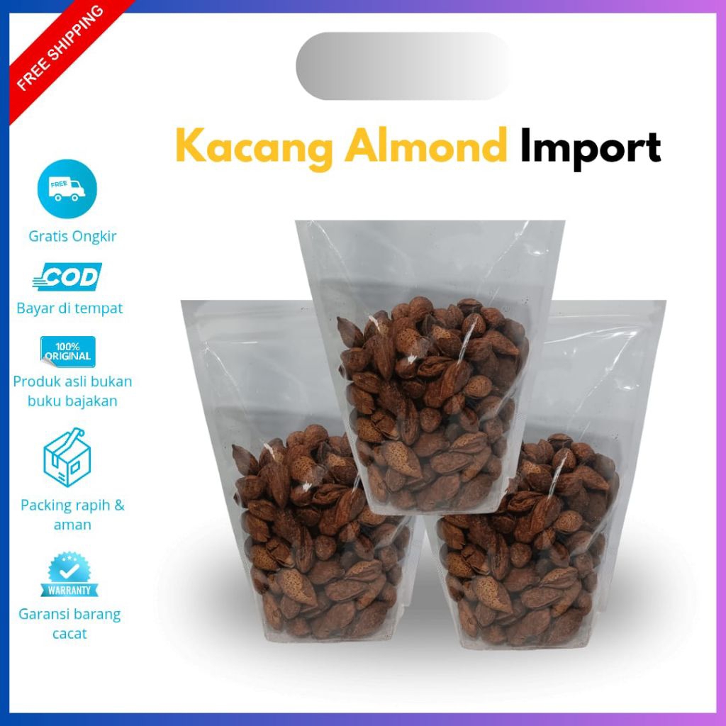 

kacang almond murah meriah 1 kg