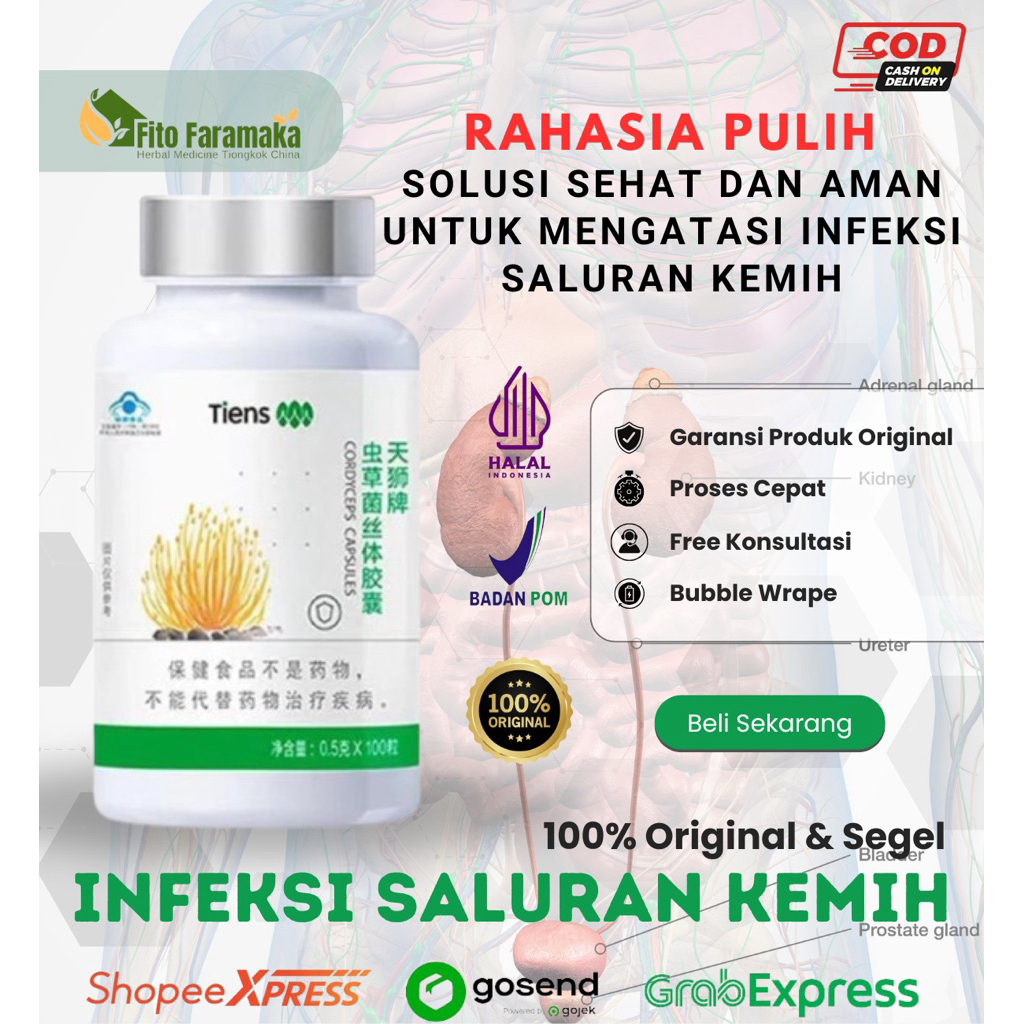 OBAT ISK INFEKSI SALURAN KEMIH KENCING PRIA WANITA HERBAL CINA ORIGINAL SEGEL
