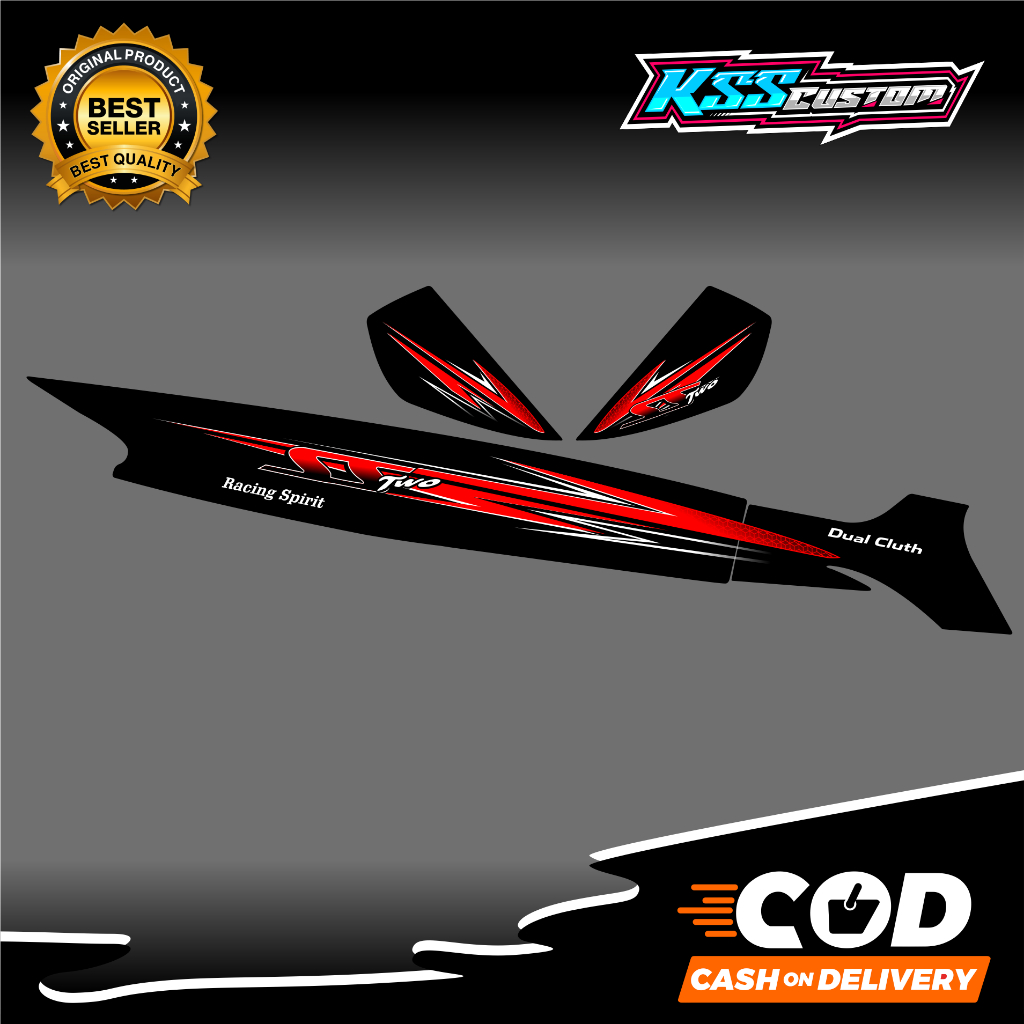 Striping SS Two Fizr Variasi - Custom Full Clutch Sporty Stiker - striping ss two malaysia