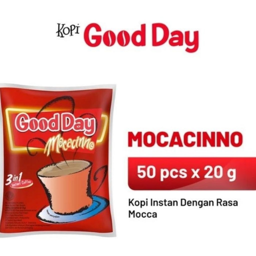 

Good Day Mocaccino 1 Bag isi 50 sachet