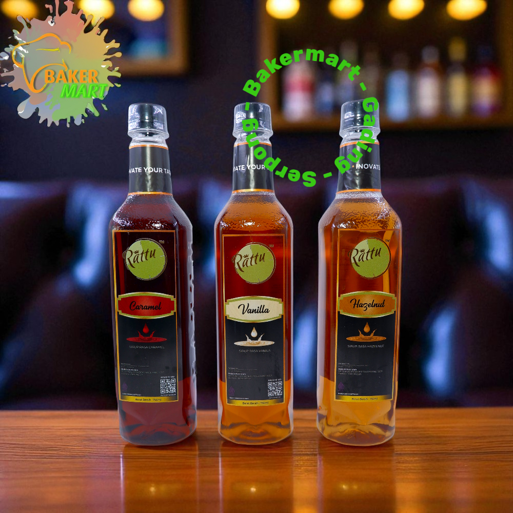 

Rattu Syrup Caramel / Hazelnut / Vanilla 750mL