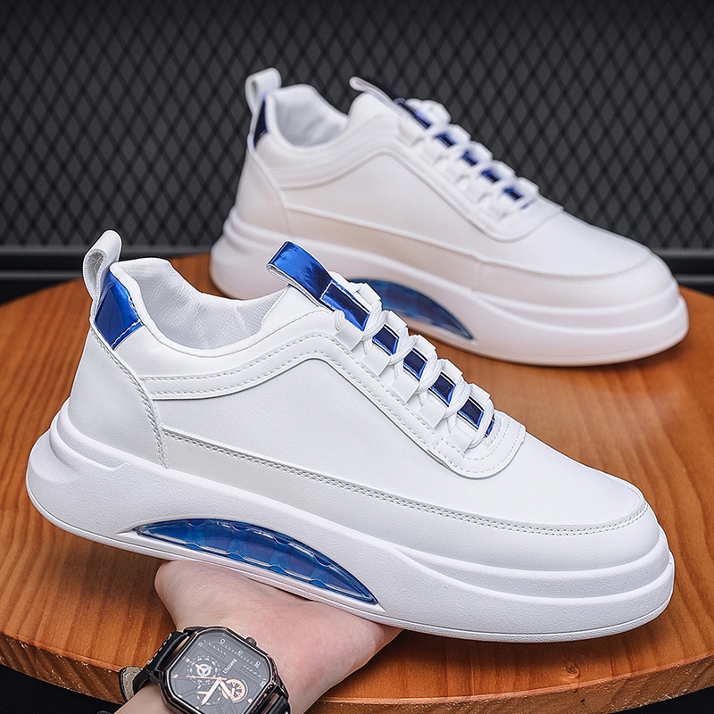 Model terbaru dari sepatu kets sepatu kasual pria Sepatu kets putih Korea Sepatu olahraga pria