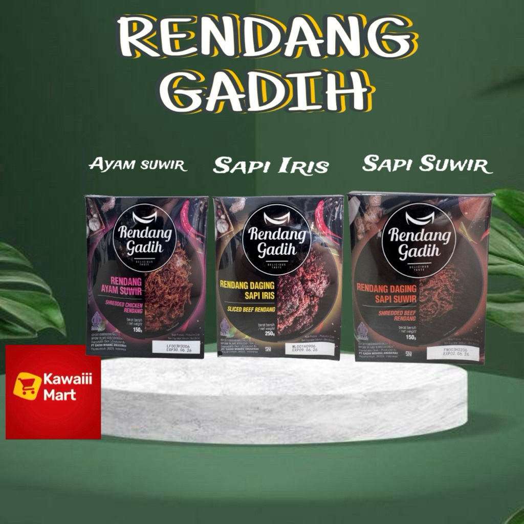 Rendang Gadih - Makanan Siap Saji Khas Minang Asli Padang Payakumbuh Bumbu rendang HALAL