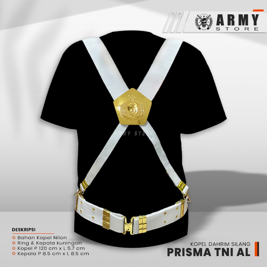 Satu set kopel dahrim silang dan prisma segilima TNI AL
