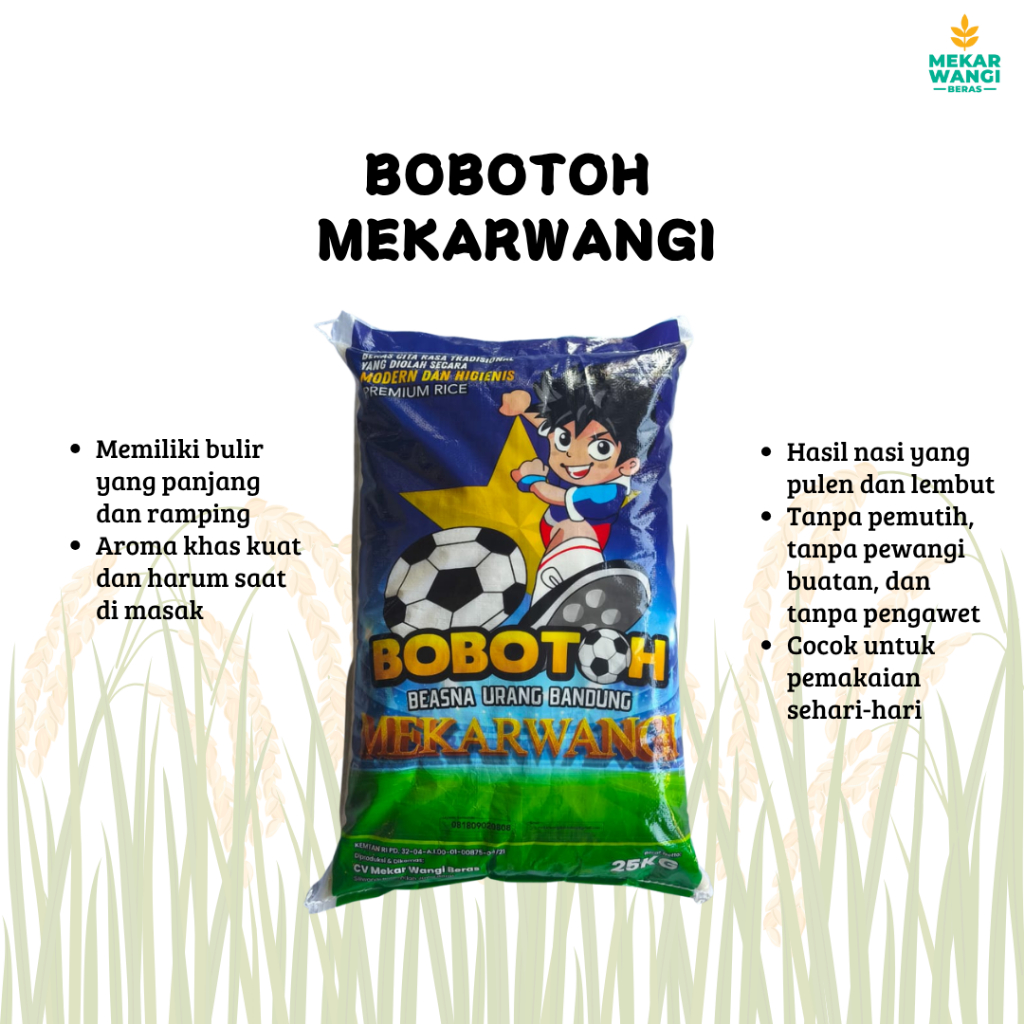 

BERAS BOBOTOH MEKARWANGI 20Kg