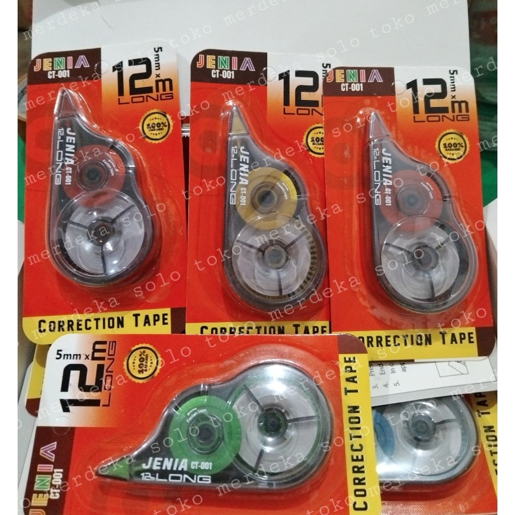 

Correction / Tipex Kertas Jenia 001