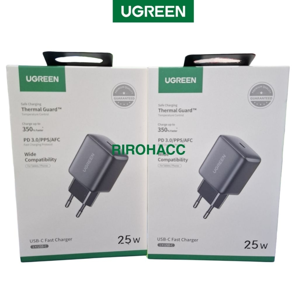 UGREEN Kepala Charger Samsung 25 watt PD Type C Super Fast Charging