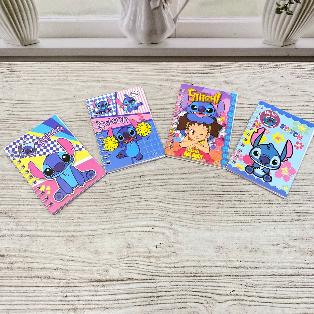 

BUKU BINDER SPIRAL A7 STITCH 1 RENCENG ISI 4 BUKU TULIS KEBUTUHAN ANAK SEOLAH BUKU LUCU IMUT IMPORT TERMURA NOTEBOOK