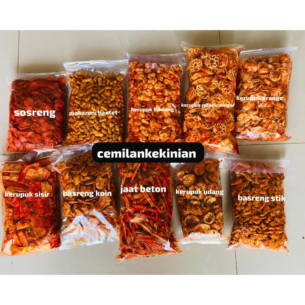 

SEBLAK MIX 1KG DAPAT 2 PRODUK KEMASAN 500GRAM/PAKET BUNDLING/PAKET HEMAT